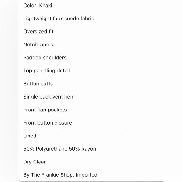 The Frankie Shop Merida Faux Suede Blazer - Khaki